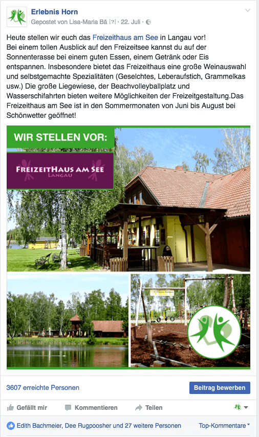 Freizeithaus am See
